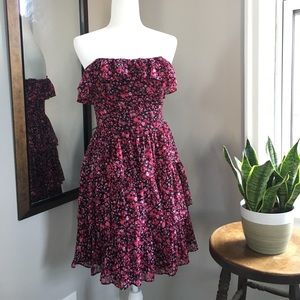 White House Black Market Ruffle Dress